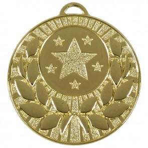 50mm Gold Star Wreath Target Medal