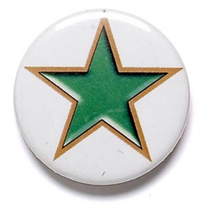 1 Inch Green Star Pin Badge