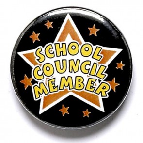 1 Inch School Council Member Pin Badge