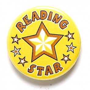 1 Inch Reading Star Pin Badge