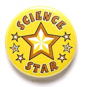 1 Inch Science Star Pin Badge