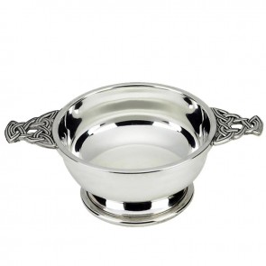 3 Inch Pewter 3 Inch Celtic Handle Quaich