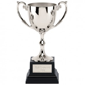 13 Inch Silver Finish Cup on Heavyweight Base Recognition Trophy Cup