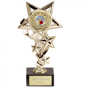 8 Inch Gold Centre Holder Star Cascade Award