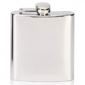 6oz Plain Rectangular Vision Hip Flask