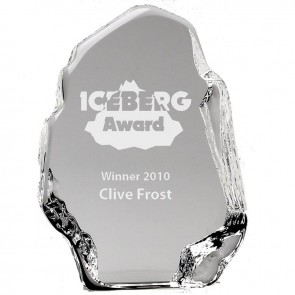 4 Inch Plain Iceberg Crystal Award