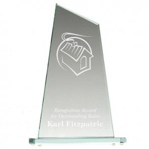 6 Inch Peak Jade Glass Award