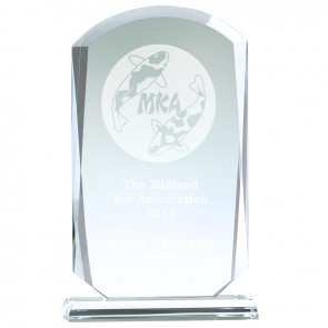 8 Inch Bevelled Edge Essence Glass Award