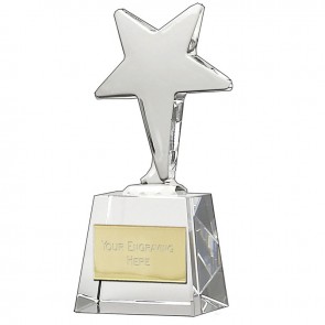 6 Inch Ice Star Crystal Shooting Star Award