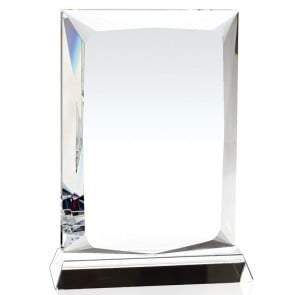 6 Inch Beveled Edge Ambition Optical Crystal Award