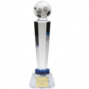 10 Inch Ball Podium Football Agility Crystal Award