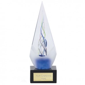 8 Inch Flame Optical Illusion Spiral Artistic Glass Award