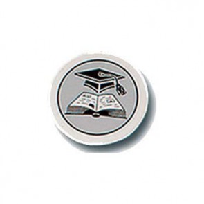 1 Inch Silver Academic Two Tone Metal Centre