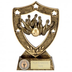 5 Inch Strike Bowling Shieldstar Shield Award