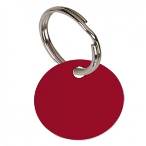 1 Inch Red Disc Pets Companion Pet Tag