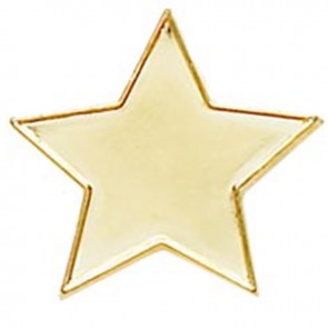 20mm Gold Star Lapel Style Badge