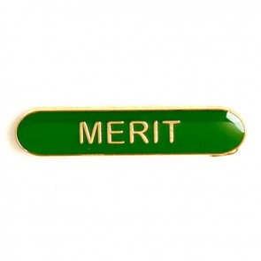  Green Merit Lapel Badge