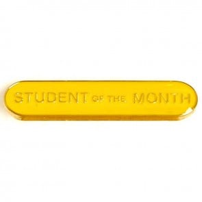  Yellow Student Of The Month Lapel Badge