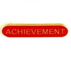  Red Achievement Lapel Badge