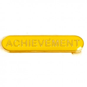  Yellow Achievement Lapel Badge