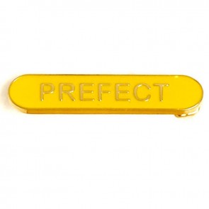  Yellow Prefect Lapel Badge