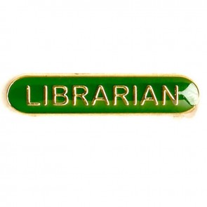  Green Librarian Lapel Badge