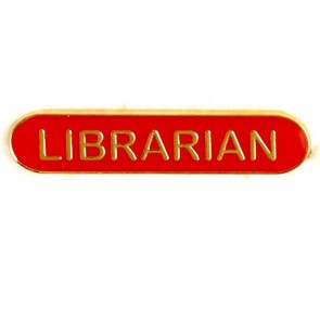  Red Librarian Lapel Badge