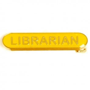  Yellow Librarian Lapel Badge