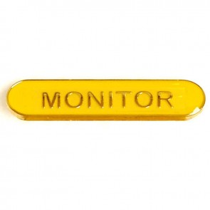  Yellow Monitor Lapel Badge