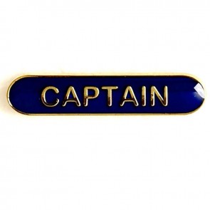  Blue Captain Lapel Badge