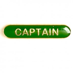  Green Captain Lapel Badge