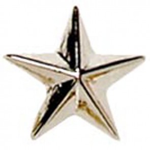 12mm Silver Star Printed Lapel Badge