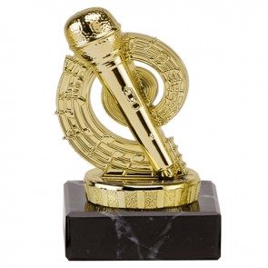 4 Inch Gold Microphone Music Mini Award