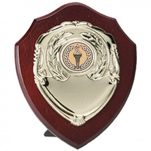 4 Inch Dressed Gold Finish Presentation Shield