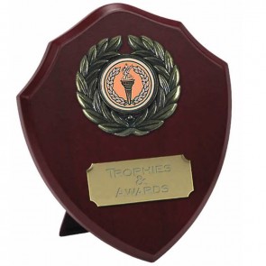 5 Inch Laurel Wreath Presentation Shield