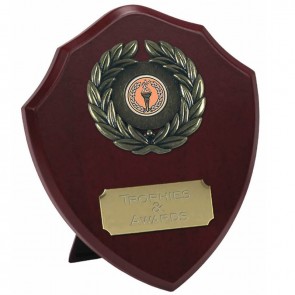 7 Inch Laurel Wreath Presentation Shield