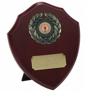 8 Inch Laurel Wreath Presentation Shield