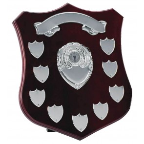 12 Inch Champion Silver Plate Annual Presentation Shield