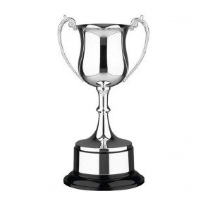 8 Inch Georgian Cup & Black Base Prestige Trophy Cup