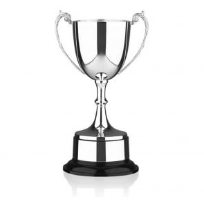 10 Inch Tall Stem & Black Base Prestige Trophy Cup