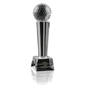 6 Inch Ball Podium Golf Optical Crystal Award