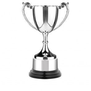 7 Inch Leaf Handle & Black Finish Base Endurance Trophy Cup