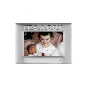 7 x 5 Inch Its A Boy Satin Finish Christening Jaunlet Photo Frame