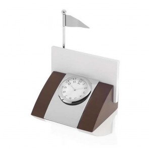 4 Inch Golf Clock And Card Holder Set
