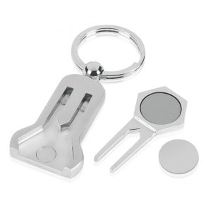 4 Inch Pitch & Magnetic Ball Marker Golf Imega Key Ring