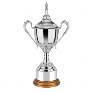 8 Inch Intricate Handle Revolution Trophy Cup