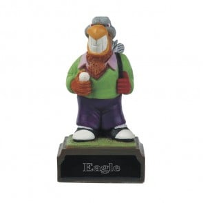 4 Inch Humorous Eagle Golf Heroes Award