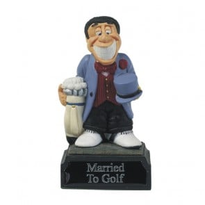 4 Inch Humorous Married To Golf Heroes Award