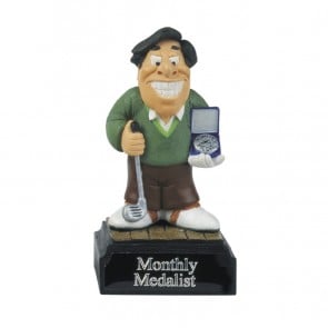 4 Inch Humorous Monthly Medalist Golf Heroes Award