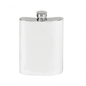 5 Inch 6Oz Plain Pewter Pewter Flask